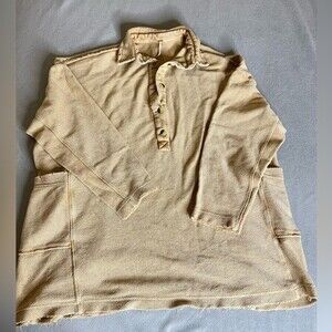 Free People Distressed Shirt Dress Size Small